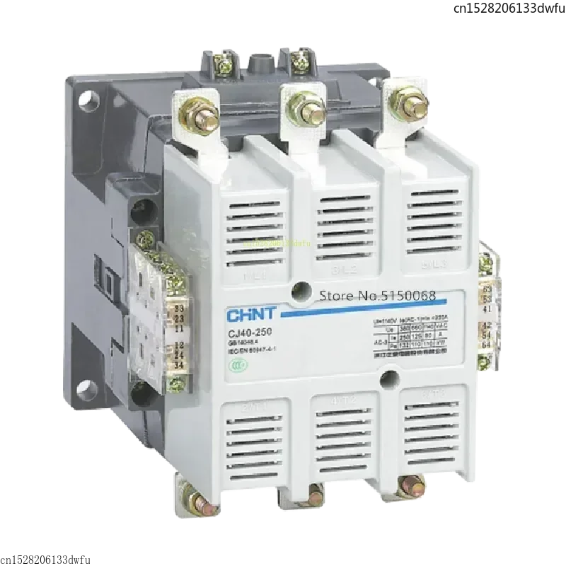 Original CHINT CJ40 CJ40-125 CJ40-160 CJ40-200 CJ40-250 AC 220V Electric Magnetic 3 Phase Contactor 125A 160A 200A 250A