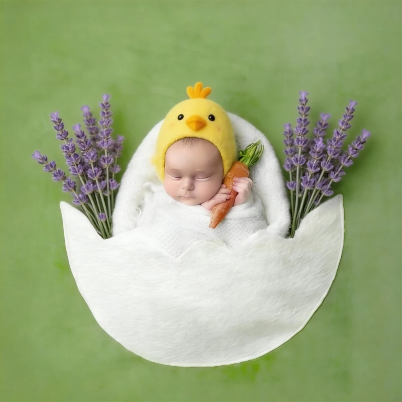 Safe User Friendly Photography Blanket Eggshell Pocket Design for Newborn Photoshoots Soft Lightweight Accent 15UB