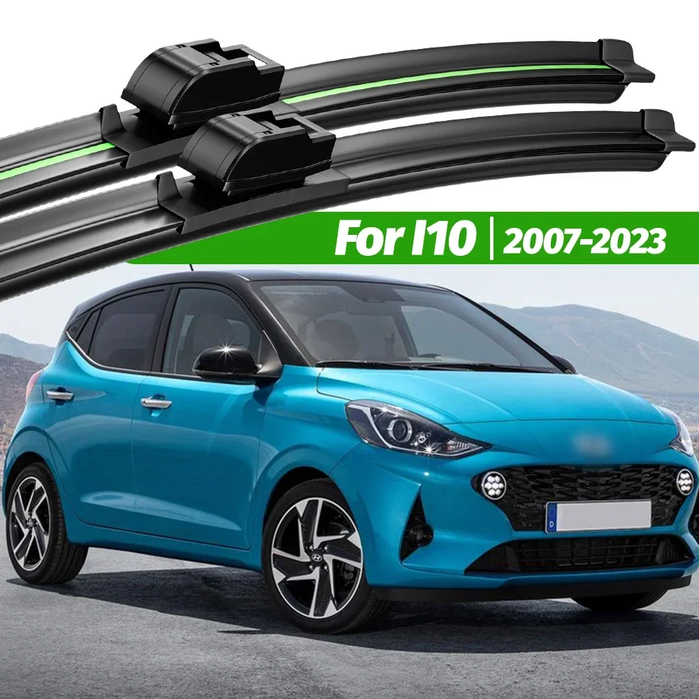 

For Hyundai I10 2007-2023 2pcs Front Windshield Wiper Blades 2010 2011 2013 2014 2015 2017 2019 Windscreen Window Accessories