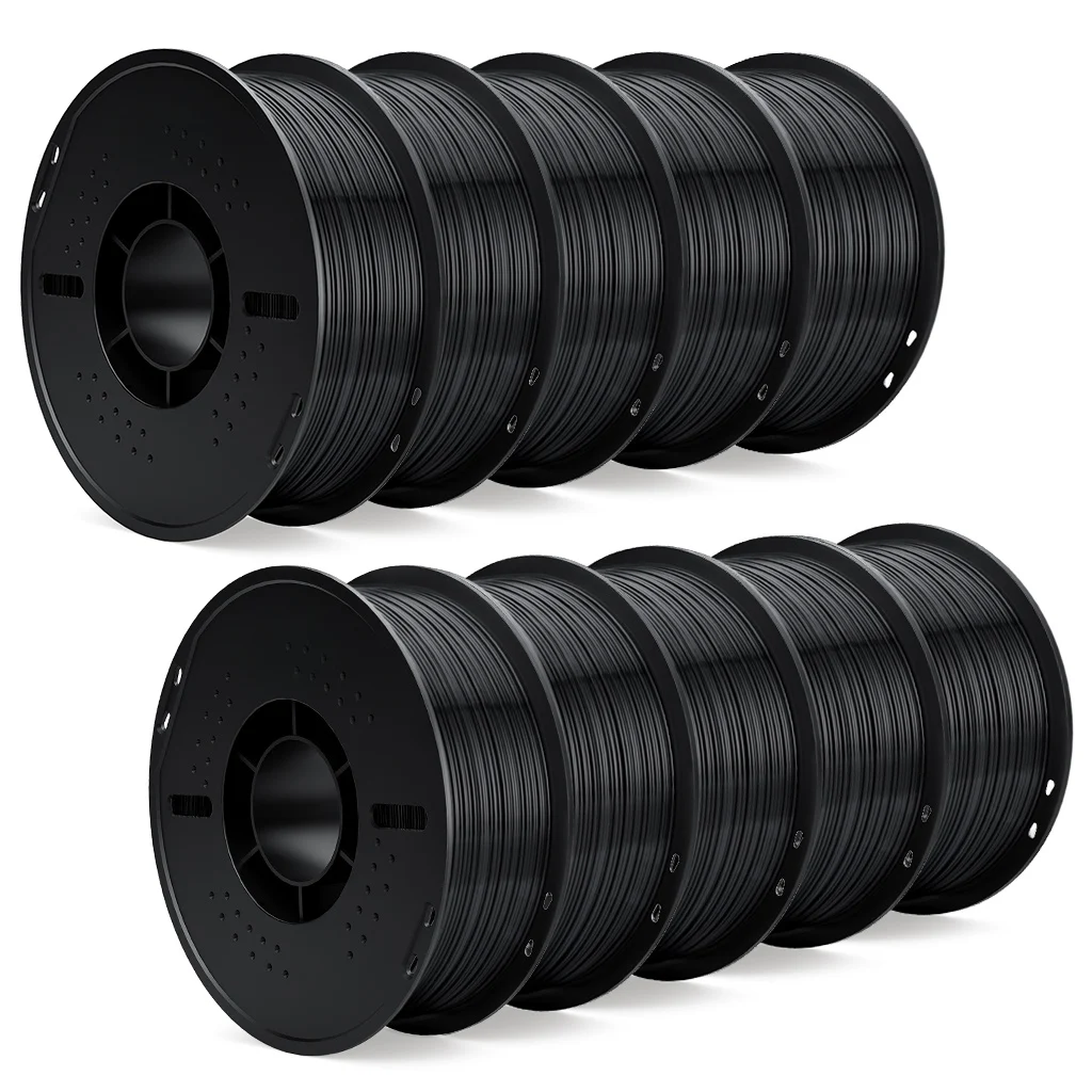 

ELEGOO 4 кг/5 кг/10 кг 1,75 мм нить из ТПУ ±0,02 мм, многоцветная, твердость 98 А, высокоскоростная печать 210-240 ° C 1 кг в рулоне для 3D-принтера