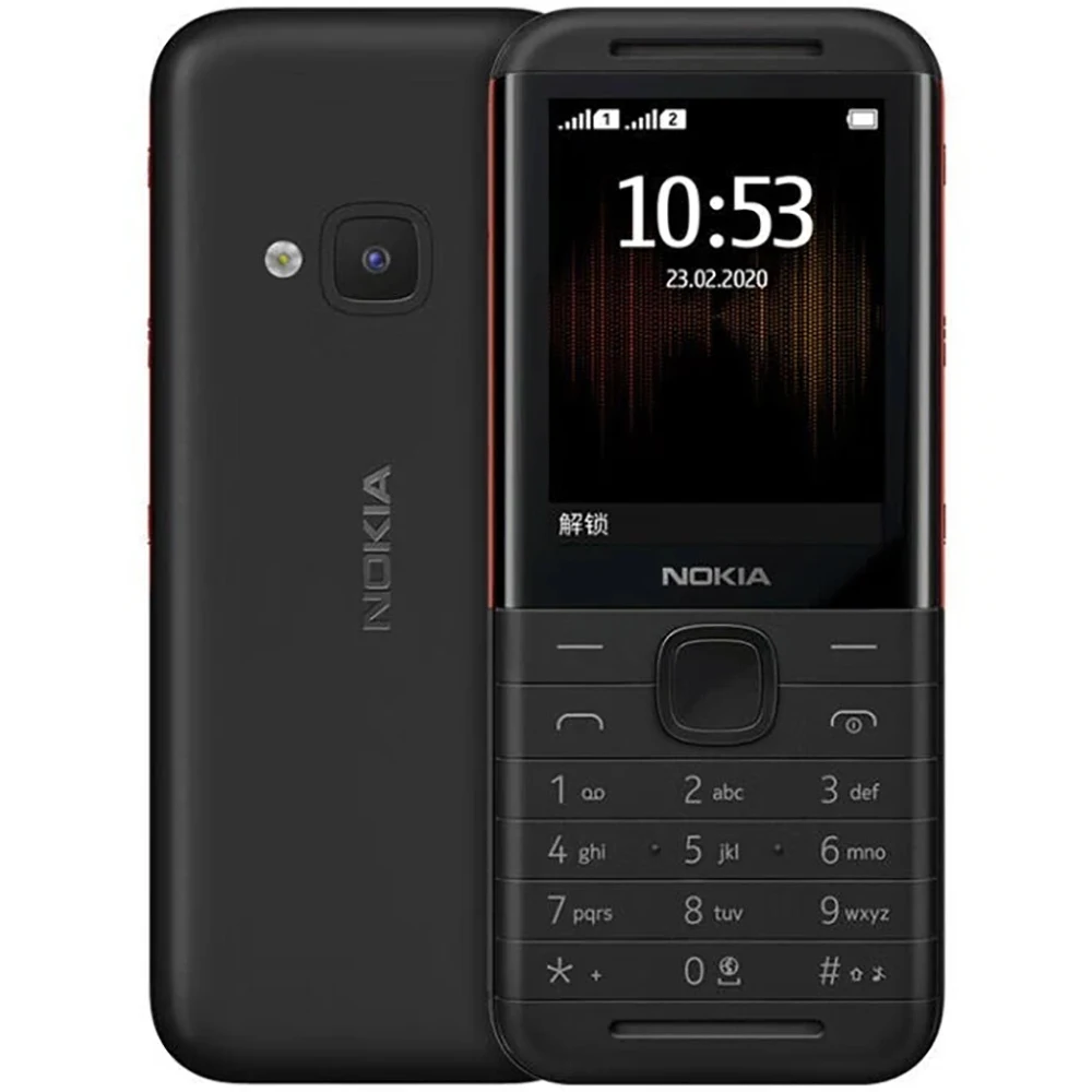 Nokia 5310 2020 Backup Phone 2SIM Dual Stereo Music 1200mAh FM Radio 3.5mm Bluetooth MP3 MicroUSB Nokia Elderly Phone Unlock