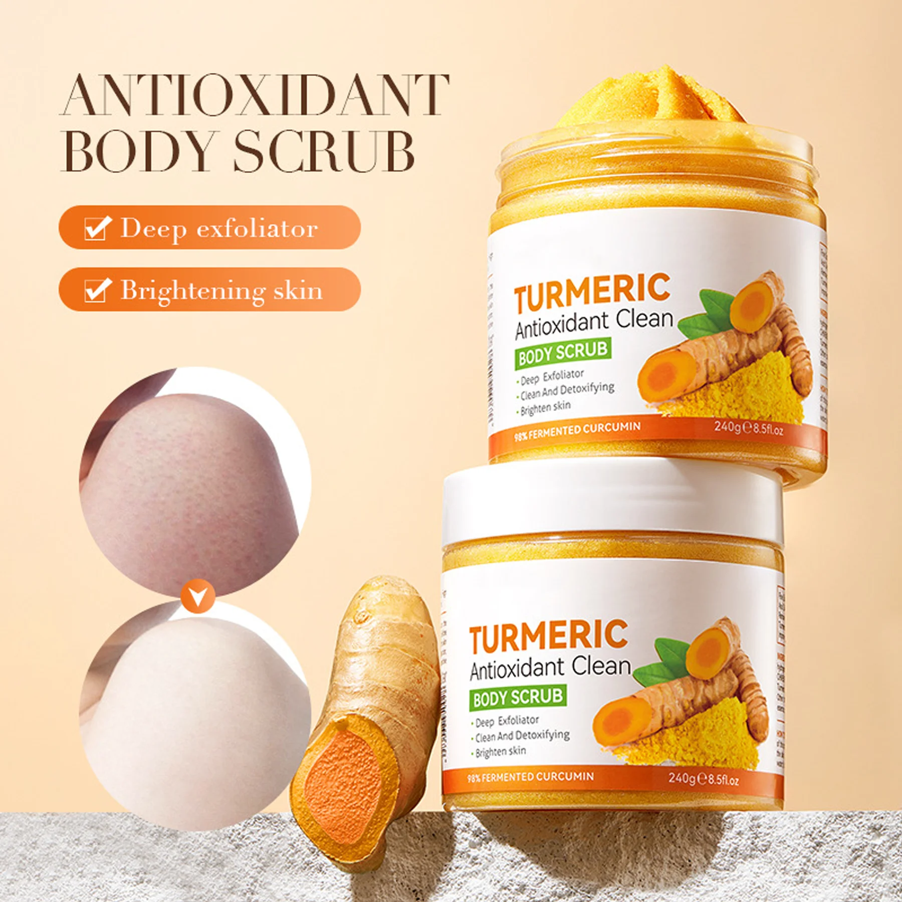 Turmeric Antioxidant Cleansing Scrub Cleansing Body Universal Scrub