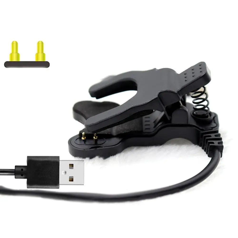 สําหรับ TW64 สมาร์ทนาฬิกา USB Charger 2 pins สมาร์ทนาฬิกาสร้อยข้อมือสมาร์ทอะแดปเตอร์ชาร์จสมาร์ทสายชาร์จคลิป J5I2