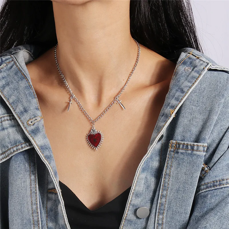 Vintage Kreuz Anhänger Halskette für Frauen Gold Silber Farbe Mehrschichtige Ovale Perlen Kette Halskette Minimalismus Weiblichen Schmuck – Detail 13