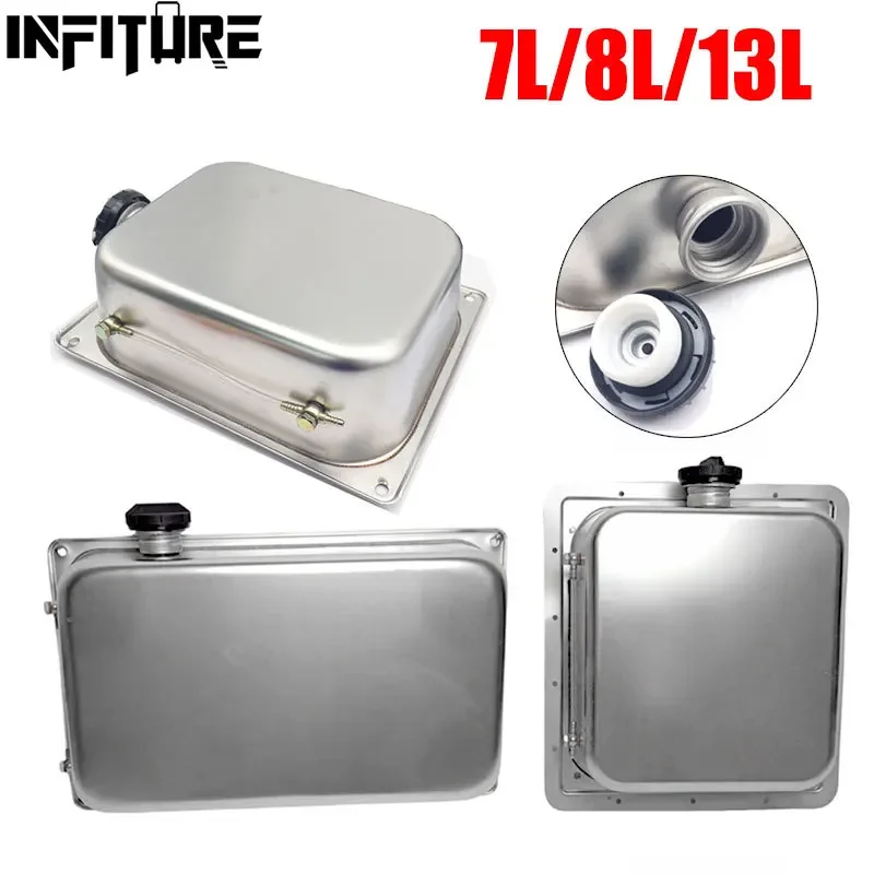 

7L/8L/13L Stainless Steel Petrol Fuel Tank Can Fit for Webasto Eberspacher Heater Universal Car Accessories Fuel Tank