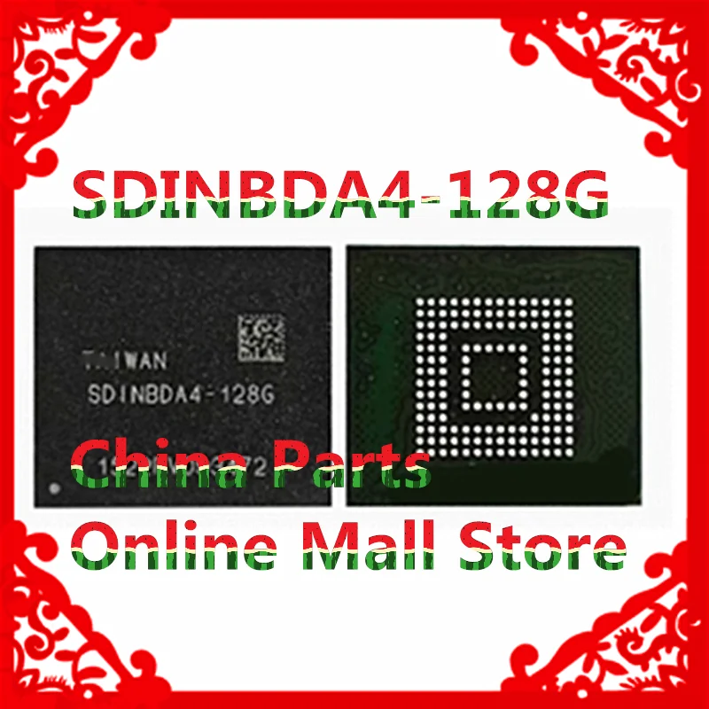 

SDINBDA4-128G eMMC BGA153 128 ГБ телефон Nand флэш-память IC чип хранения пайки шариковые контакты