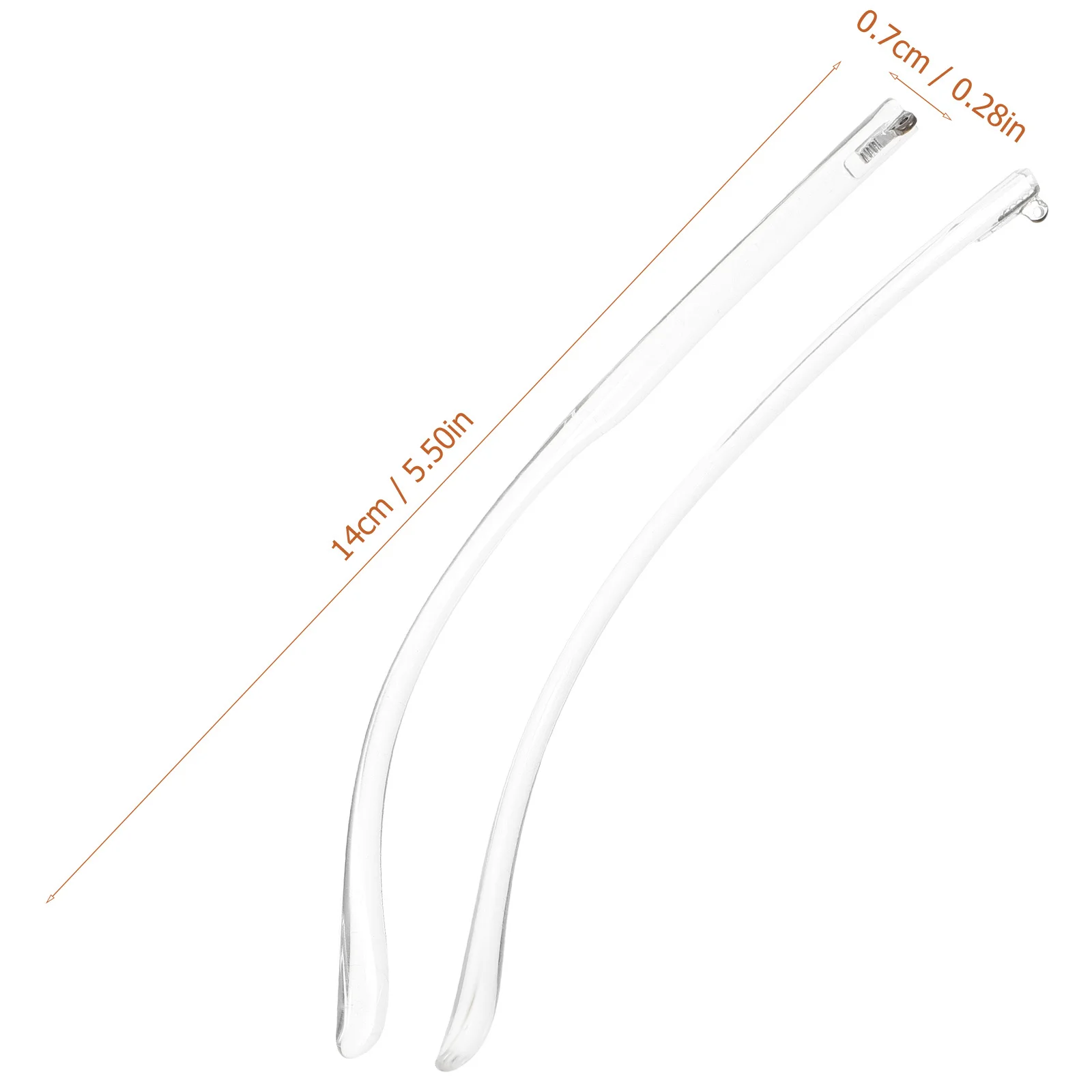 ขาแว่นอะคริลิคใสแบบสากล 1 คู่ สำหรับซ่อมแว่นตา น้ำหนักเบา แข็งแรง ทนทาน