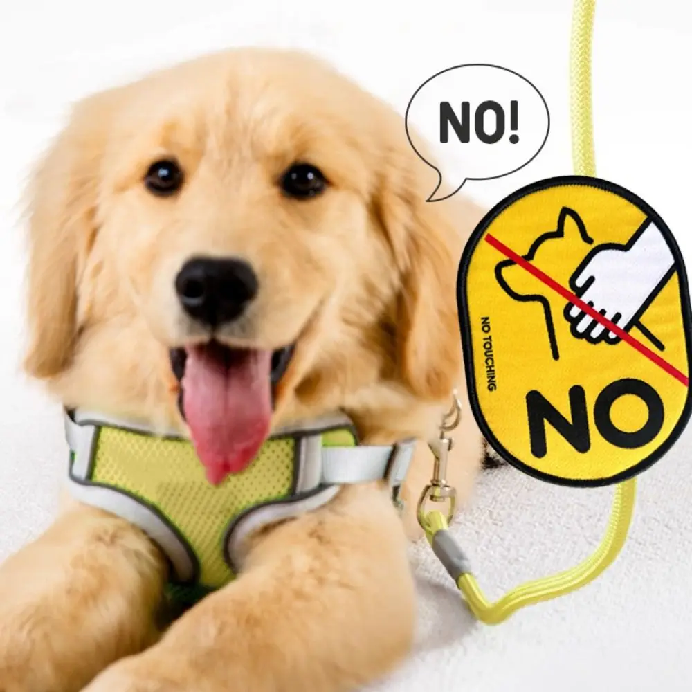 ملصقات اجتماعية للحيوانات الأليفة مقاومة للماء، شارات كرتونية مزخرفة لتهوية الكلاب على الوجهين، ملصق تذكير اجتماعي للكلاب، تجمعات الحيوانات الأليفة #3