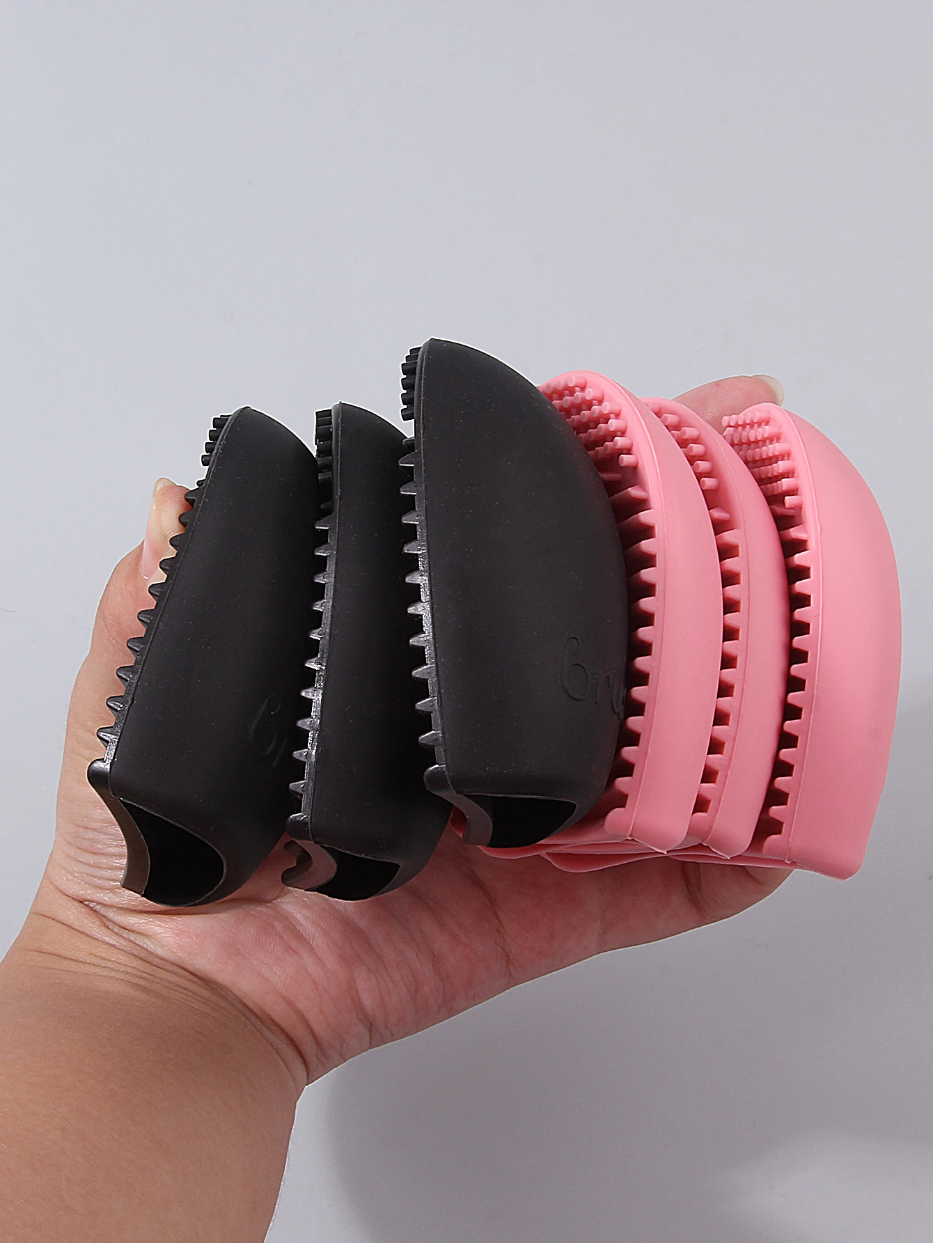 3/6 stuks multifunctionele make-upborstelreiniging ei siliconen antislip hoogefficiënt vlekverwijderings- en reinigingsgereedschap