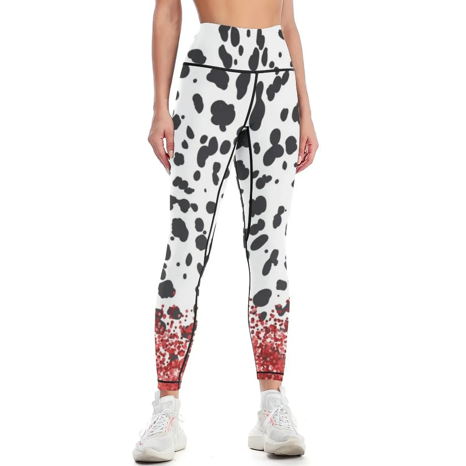 

Dalmatian Cruella Leggings Women's sportswear push up fitness for physical for fitness Womens Leggings