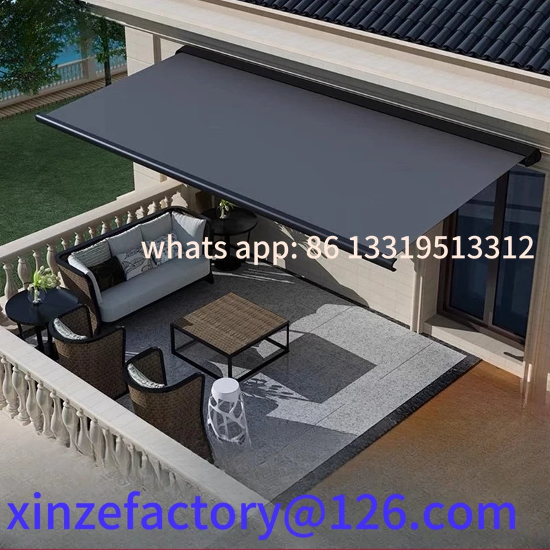 

Customizable Outdoor Full Box Awning Electric Folding Retractable Awning Home Villa Awning