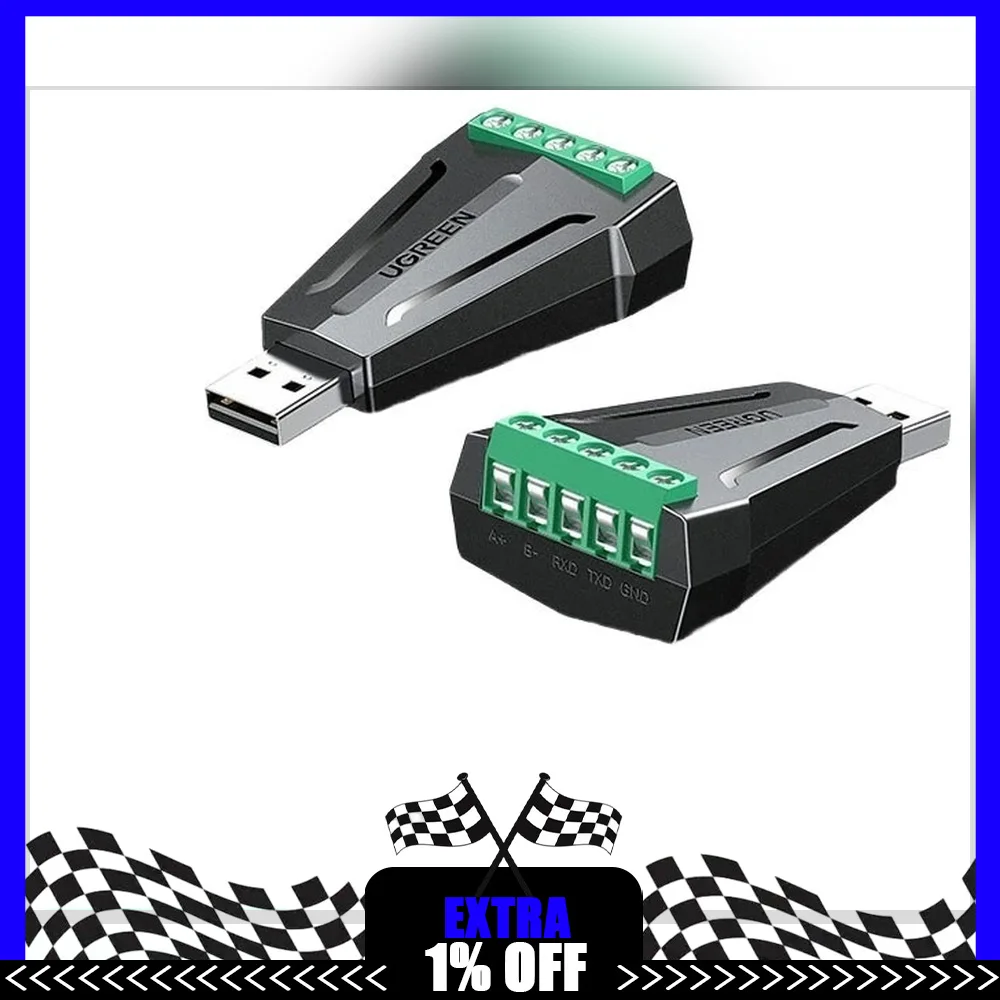 UGREEN CM376 55839 USB to RS232 RS485 Serial Adapter Converter for Industrial Control