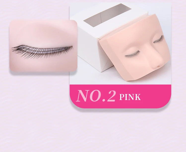 3-Schichtige Wiederverwendbare Wimpern-Übungsaugen, Wimpernverlängerungs-Modell, Puppenkopf für Make-up-Training, Simulierte Silikon-Augen für Kosmetik-Übungen – Detail 29