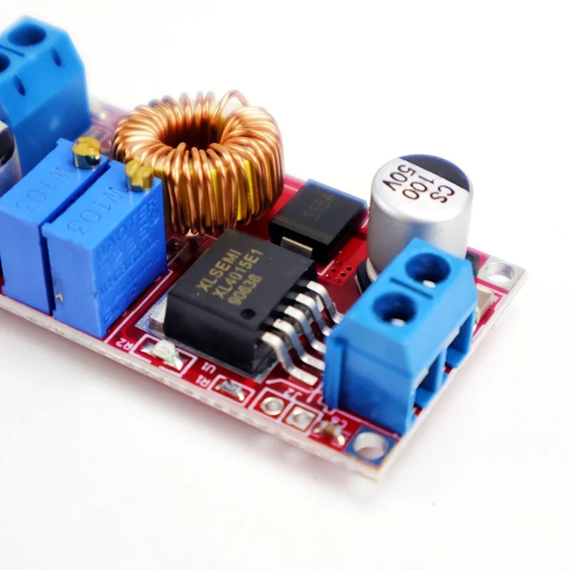 4 قطعة XL4015 5A تيار مستمر إلى تيار مستمر 4-38 فولت إلى 1.25-36 فولت قابل للتعديل محول طاقة بطارية ليثيوم وحدة شحن