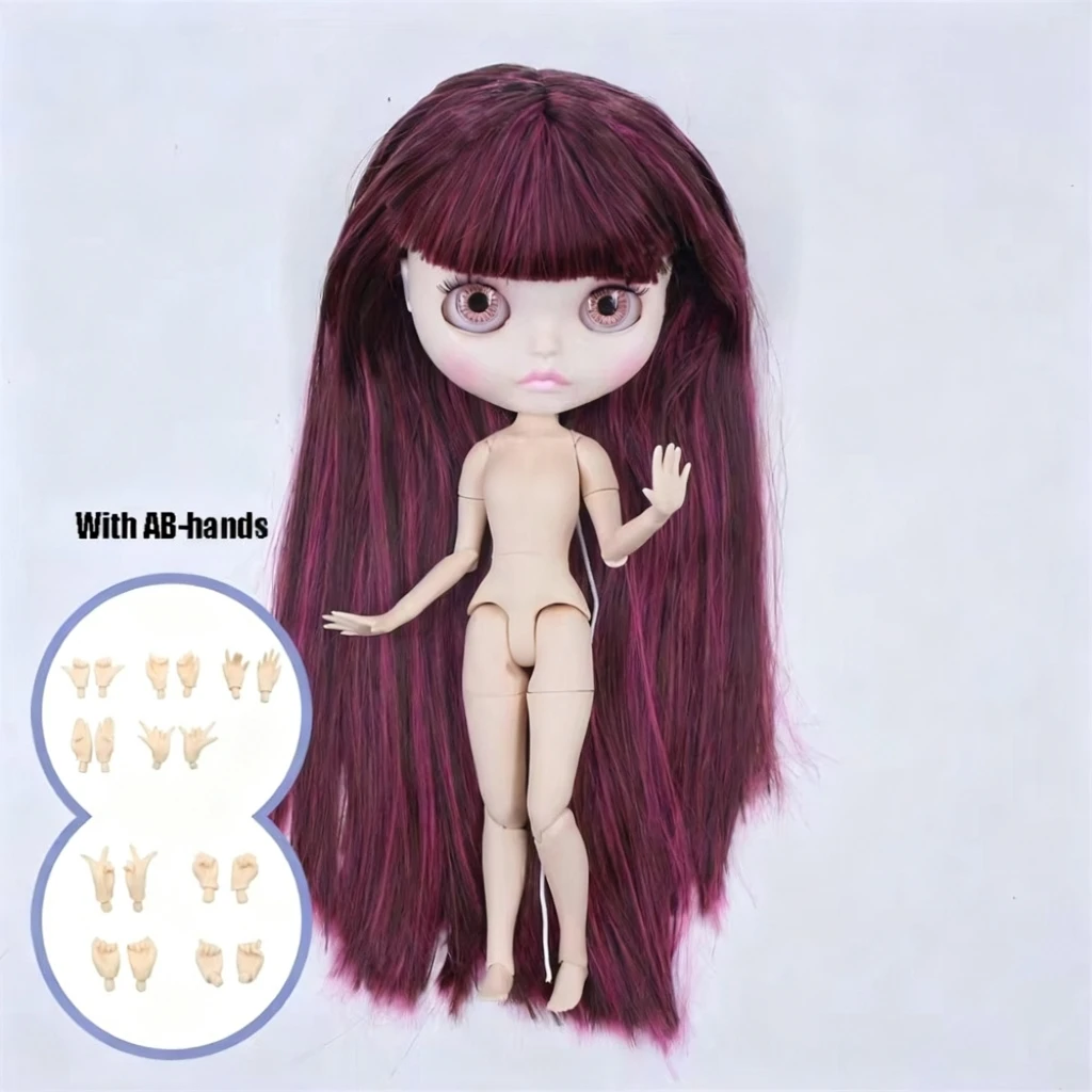 ICY DBS Blyth doll black skin matte face nude doll and set doll joint body the gift for boy girl