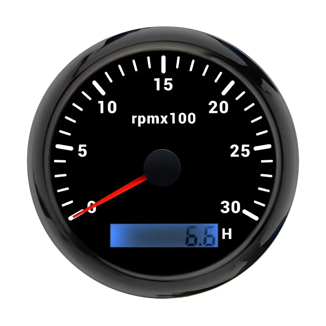 85MM 0-3000RPM Engine Diesel Tachometer Gauge with LCD Hourmeter Black Fit For Car Truck Boat Tractor