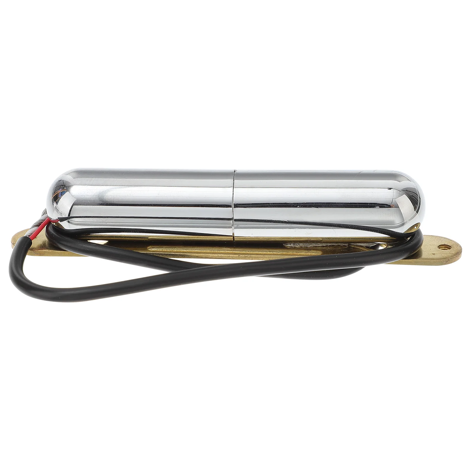 

Chrome Plated Lipstick Tube Pickup Single Coil Guitar Bass Retro Vintage Silver Electric Acoustic Classic Sound