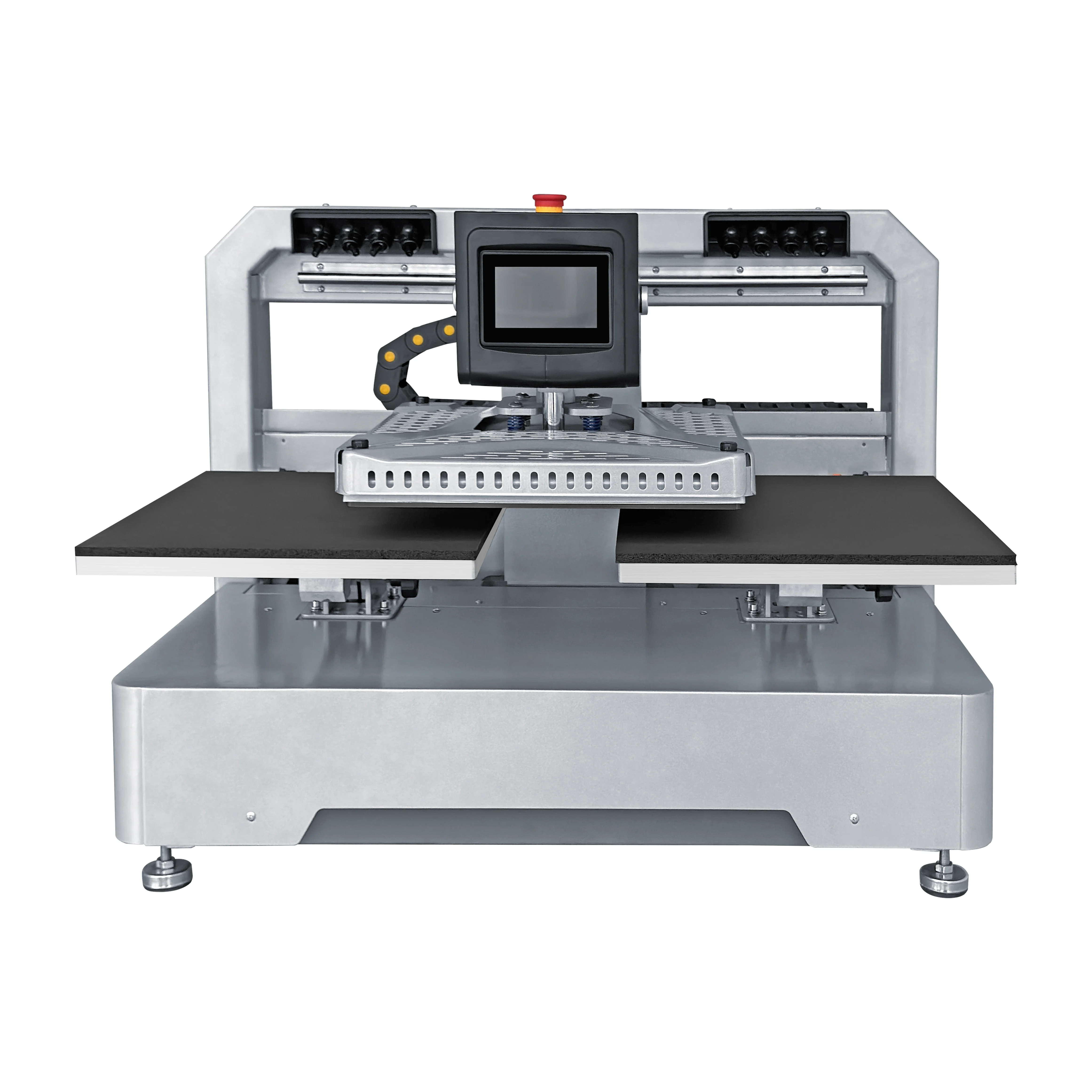 نمط جديد 16x20 الكهربائية التلقائي محطة مزدوجة آلة الصحافة الحرارة لطباعة تي شيرت التسامي
