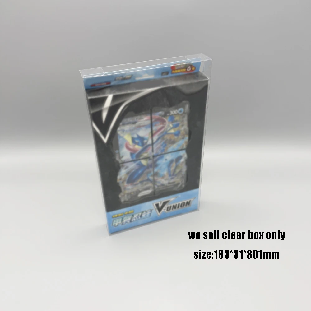 Caixa de armazenamento transparente caixa PET para PTCG Sword & Shield V-UNION Special Deck HK/JP versão caixa de proteção de exibição