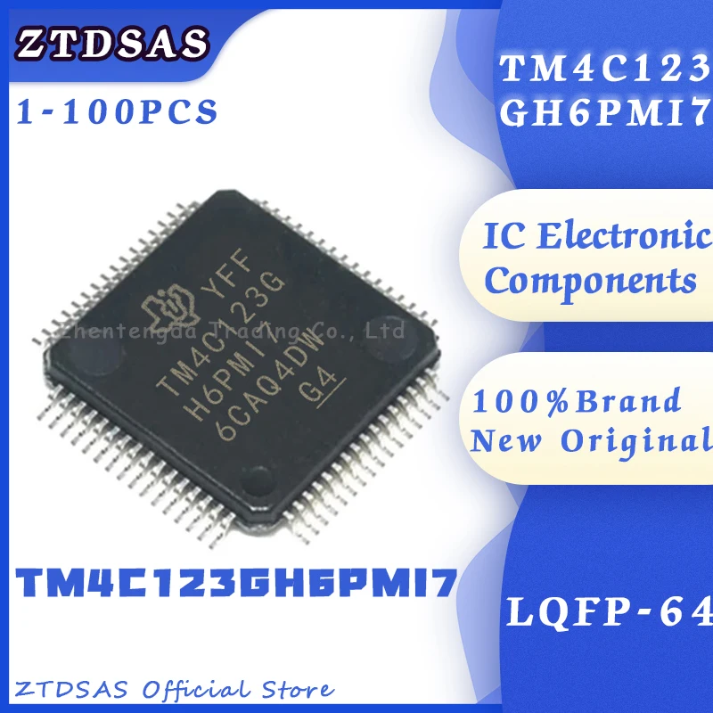 

1-100Pcs/Lots New Original TM4C123GH6PMI7 TM4C123GH6PMI TM4C123GH6P TM4C123GH6 TM4C123GH TM4C123 IC MCU LQFP-64 Chipset