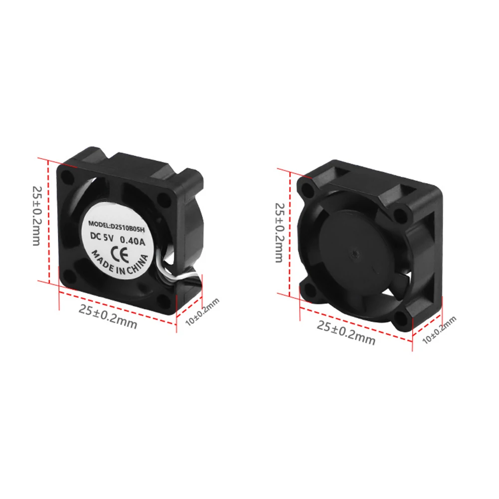 

2510 Double Ball Bearing Fan 5V Cooling Fan Hot End Cooling Cooler Compatible with Bambu X1 High-efficiency Heat Dissipation