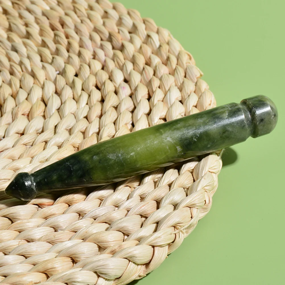 Jade Acupuncture Pen Stone Massager for Pain Relief Portable Point Rod Acupressure