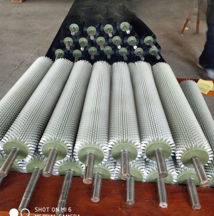 بكرة فرشاة صناعية ، فرشاة أسطوانية ، فرشاة سلك نايلون صغيرة ، إزالة الغبار ، عجلة مجوفة ، فرشاة أسطوانية ، دائرية