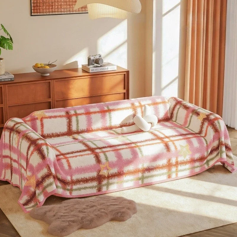 Sofa Cover Winter New Year Plush Thickened Sofa Towel A Whole Full Cover Sofa Cover Atmosphere Home Textile Products