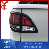 Ycsunz-cubierta de luces traseras ABS para Mazda BT-50, accesorio de color negro mate para modelos 2012, 2013, 2014, 2015, 2016, 2017, 2018, 2019 y 2020