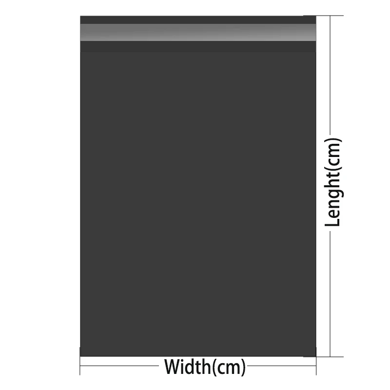 우편물 포장 가방, 100 폴리 우편물 택배, 블랙 맞춤형 포장 로고 레터 세트, 봉투 발송, 25x30cm 제품 배송