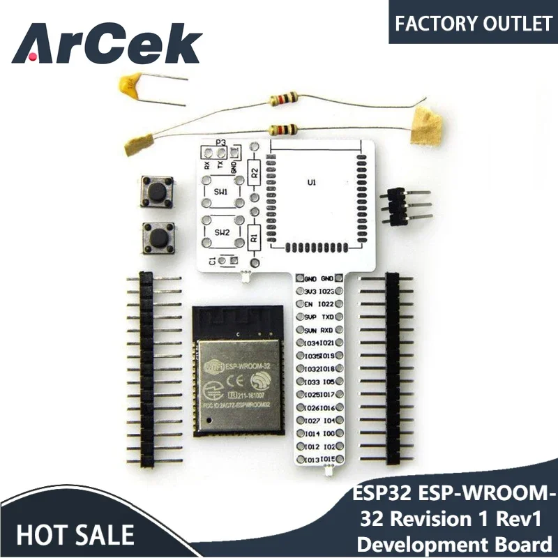 esp32 wroom breadboard