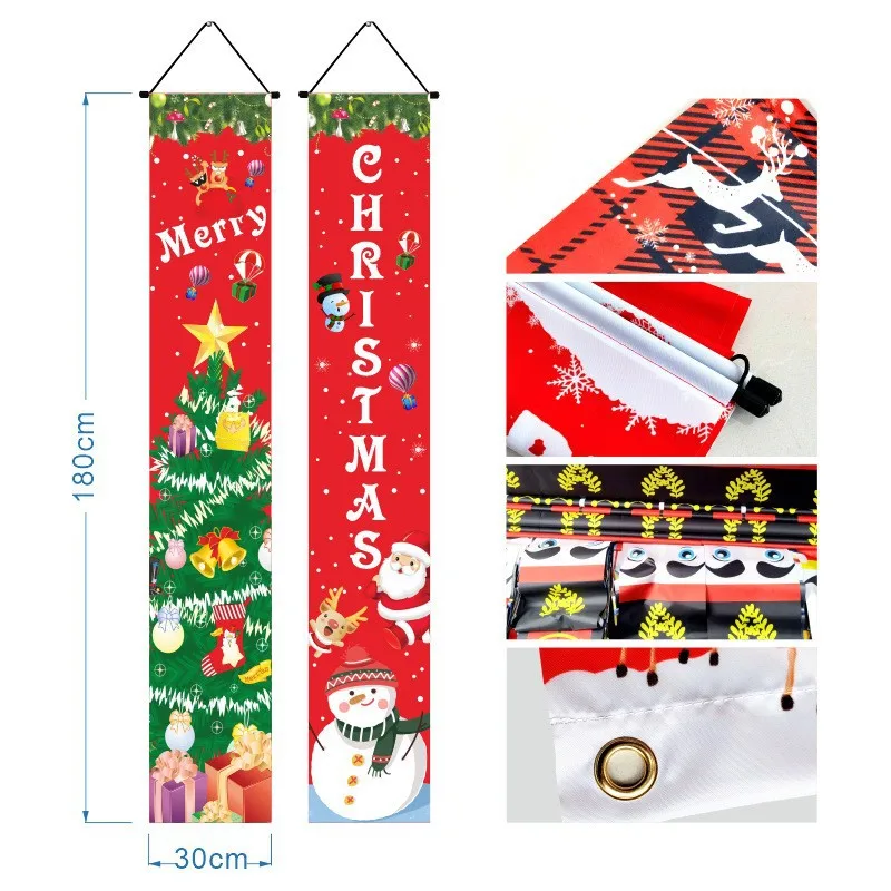 Kerstversiering Hangende Ornamenten Kerstborden Kerstboomdecoraties Voor Nieuwjaar Thuis Kerstborden Hangers Banner Kerstversiering