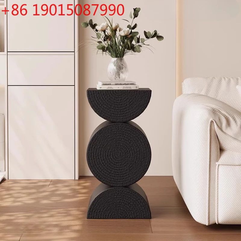 

Black Aesthetic Coffee Table Kitchen Modern Luxury Living Room Side Table Designer Space Saving Mesa De Centro Sala Furniture