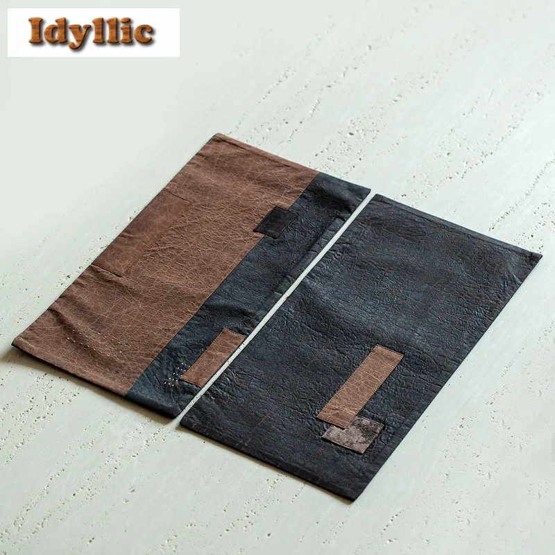 New Chinese Style Xiangyun Silk Tea Table Mats Elegant Bowl Pot Mat Drink Coaster Household Dinner Table Cloth Mat For Tea Gift