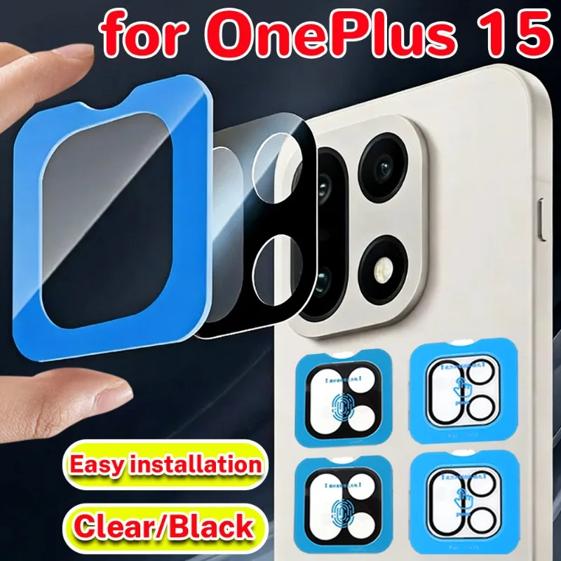 1/2/3/4PCS for OnePlus 15 3D Camera Lens Protector Cover Case Back Glass for OnePlus 15 Positioning Protective Anti-scratch Film