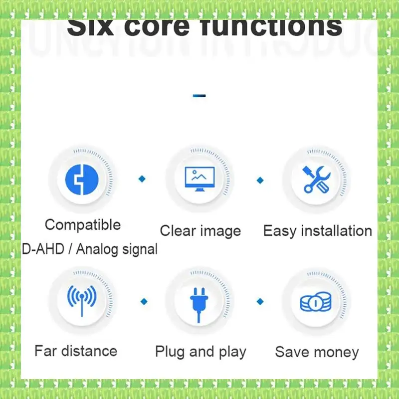 

2Chs HD AHD Coaxial Multiplexer Expander 1 Line Transmits 2Channel Surveillance Camera Signal Mixer CCTV Parts
