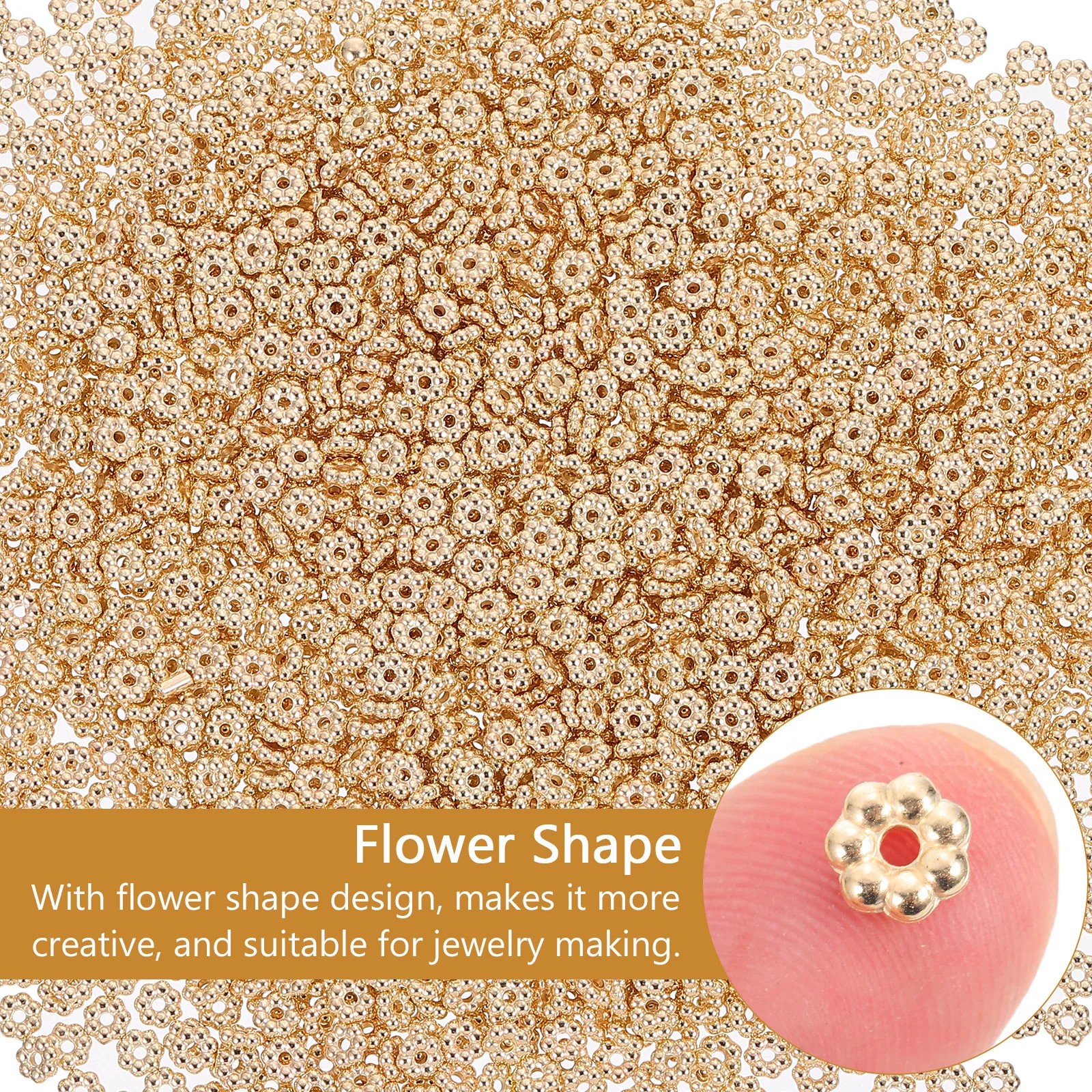 

2000 шт. пластиковые бусины с покрытием, изысканные бусины в форме цветка для самостоятельного изготовления ювелирных изделий, ремесленные проекты, декоративная одежда