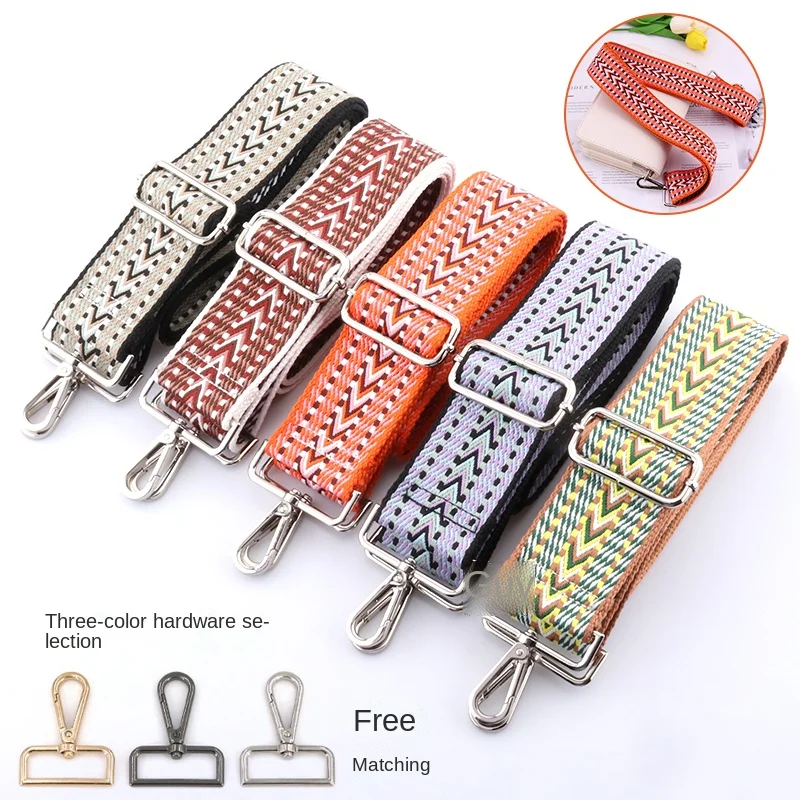 Handbag Adjustable Bag Strap Part Accessories for Shoulder Bags Replacement Purse Nylon Wide Belt Chain Strap