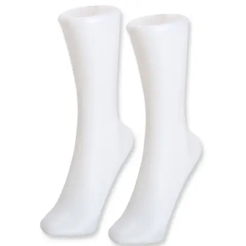 2pcs Sock Display Mold Multipurpose White Shoes Mannequin Modeling No Deformation Stocking Display Stand Home DIY Supplies