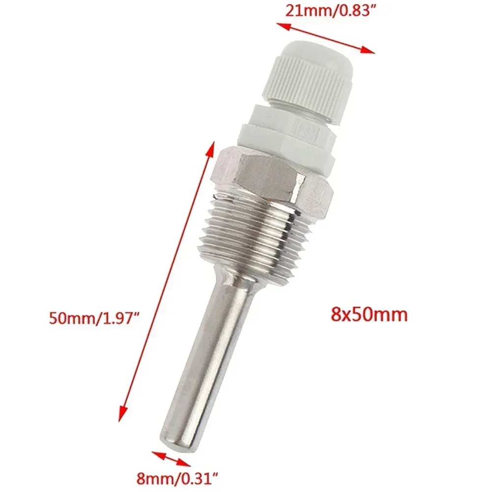 Thermowell 30mm/50mm/100mm/150mm/200mm Thermowell 304 stainless steel 1/2 G thread 1/2