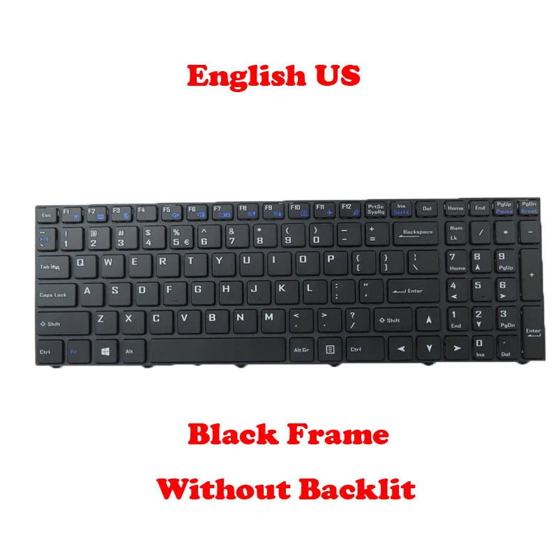 

Laptop With Backlit Keyboard For Axxiv FERM 17F17 LIGERA 15L20 17L20 i5 English US German GR Black With Black Sliver Frame New