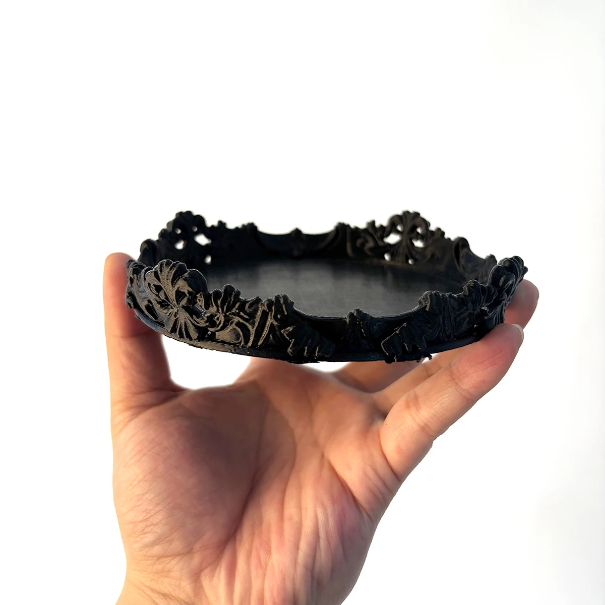 Gothic-Style Jewelry Tray, Minimalist Modern Vanity Storage and Display Tray, Suitable for Storing Various Jewelry and Small Items, Such as Keys, Earrings, Necklaces, Rings, and Other Items Like Keychains, Earrings, Necklaces, Soap, Aromatherapy Trays, Office, Living Room, Entryway Cabinets, Desks, Etc., Holiday-Themed Parties and Car Decorations, Valentine's Day, Easter, Mother's Day, Birthday Gifts