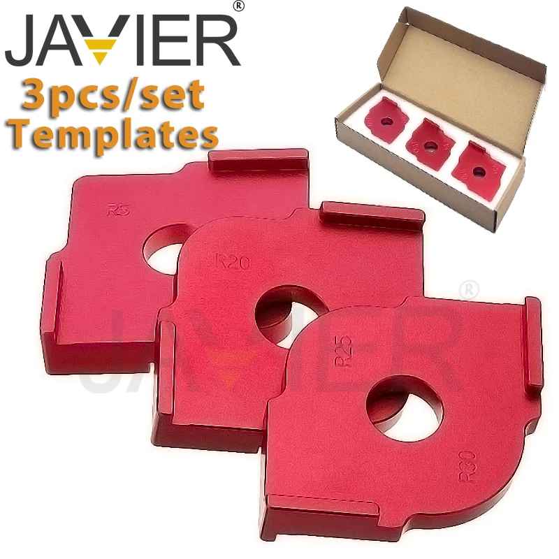 3pcs/set Radius Jig Router Templates Aluminium Alloy Radius Corners R5 R10 R15 R20 R25 R30