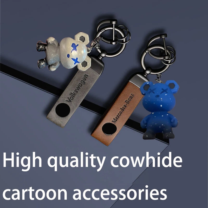 For BYD EV Han DM Song PLUS Qin PRO Seal EA1 SURUI zinc alloy keychain with leather keychain