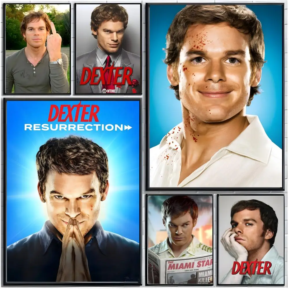 C-Hall series thriller D-Dexter Poster Modern Wall Art Home Decor Living Room Decorative Print Unframed