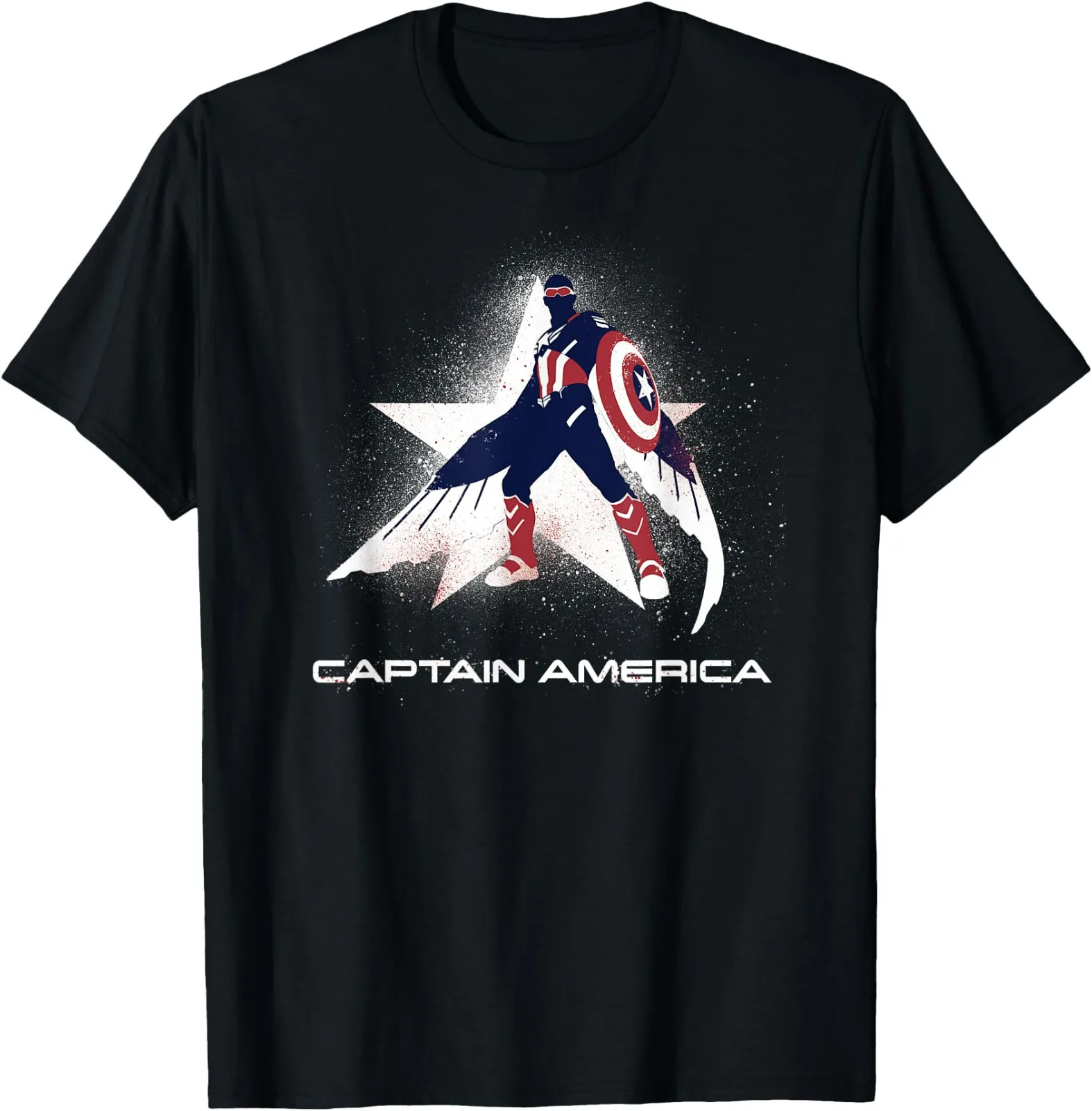 

Captain USA 2025 Brave New World Spray Stencil Style T Shirt S 4XL