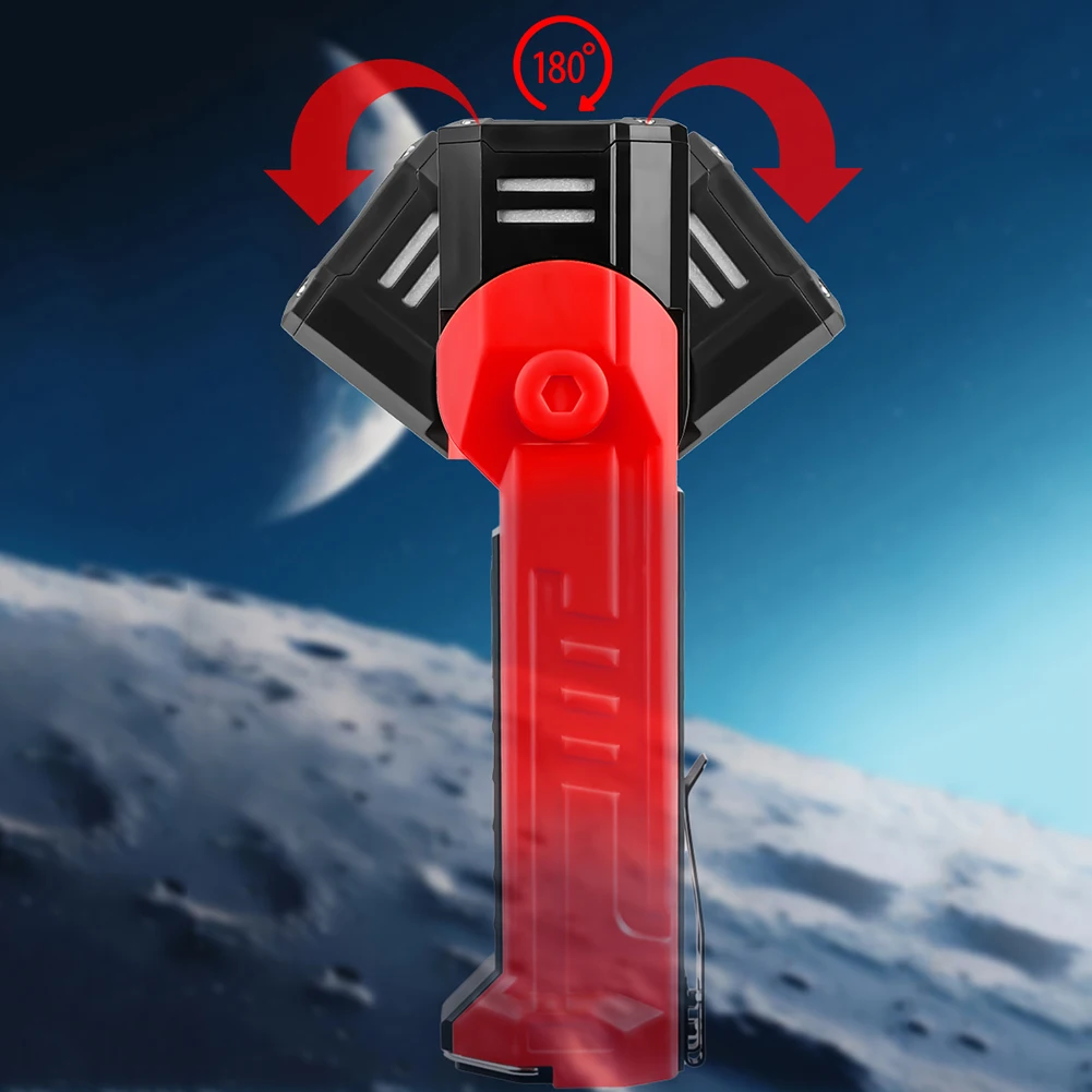 XTE COB LED شعلة فائقة السطوع USB قابلة لإعادة الشحن ضوء عمل قوي 180 ° عرض طاقة قابل للدوران للتخييم في الهواء الطلق والمشي لمسافات طويلة #3