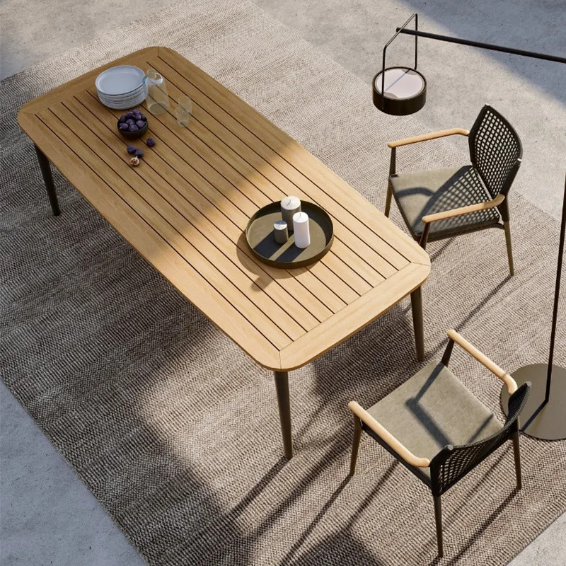 

gj-Outdoor balconies casual wicker chairs Courtyard Villa wicker tables and chairs outdoor garden open-air tea table set&