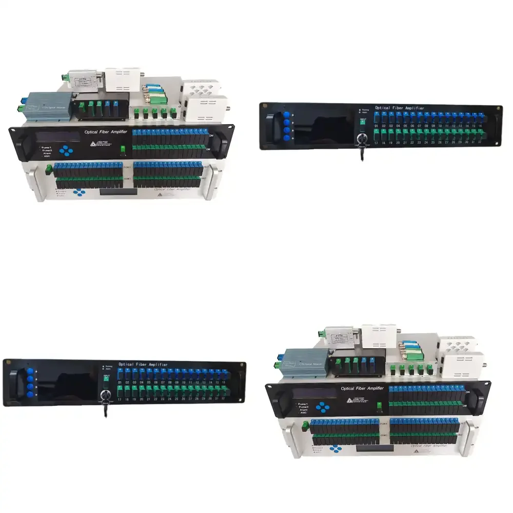 

High Quality 10G XGS-PON 1577/1270nm PON EDFA WDM 32 Port 16/17/18/19/20dbm with SC LC Connector New Design FTTH CATV