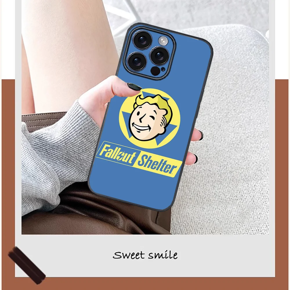 Games F-Fallout S-Shelter Phone Case For iPhone 16 15 14 13 12 11 PRO MAX PLUS Mini TPU Soft to  Skin-friendly case